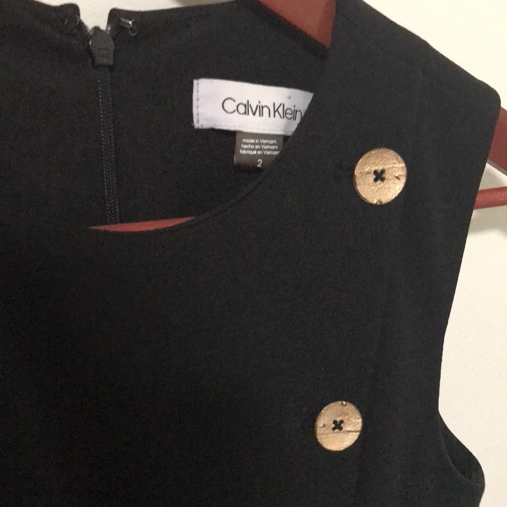 Calvin Klein black dress, size 2 - Picture 3 of 5